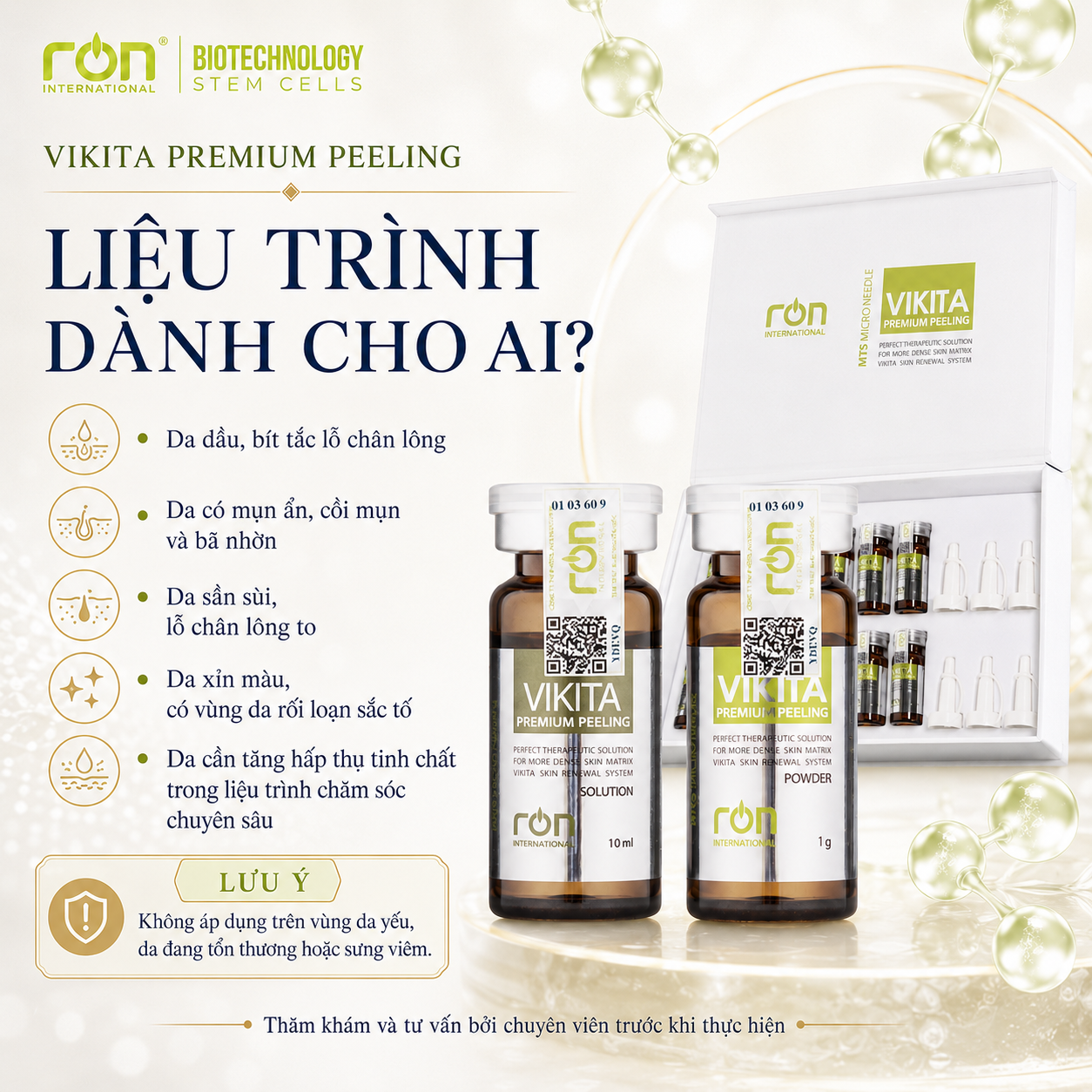 Vi Kim Tảo Biển Trẻ Hoá Tái Tạo Da VIKITA 10ml/lọ &amp; 1g/lọ